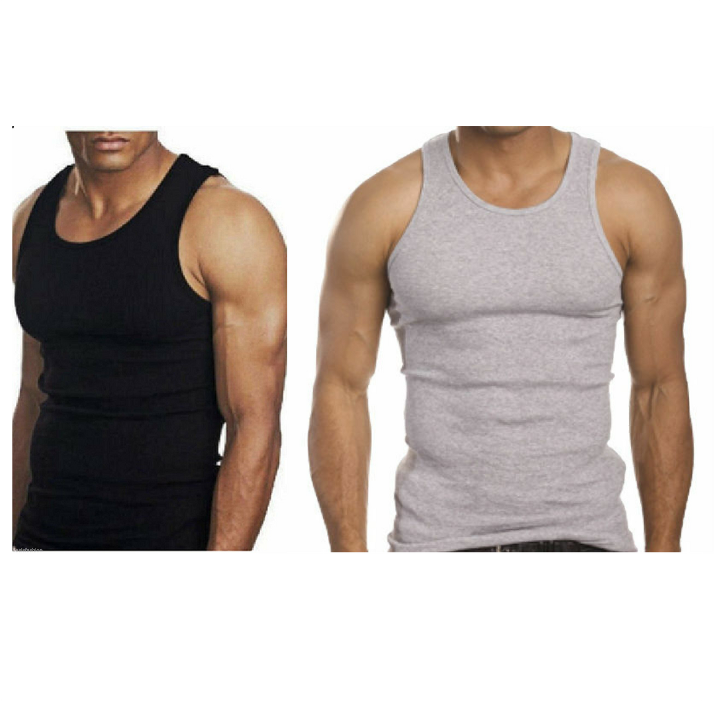 Fitted Pure Cotton Vest Top Set