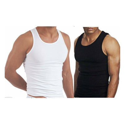 Fitted Pure Cotton Vest Top Set
