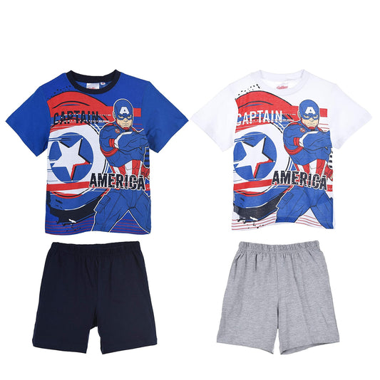 Marvel Avengers Captain America Short Pyjama Sets