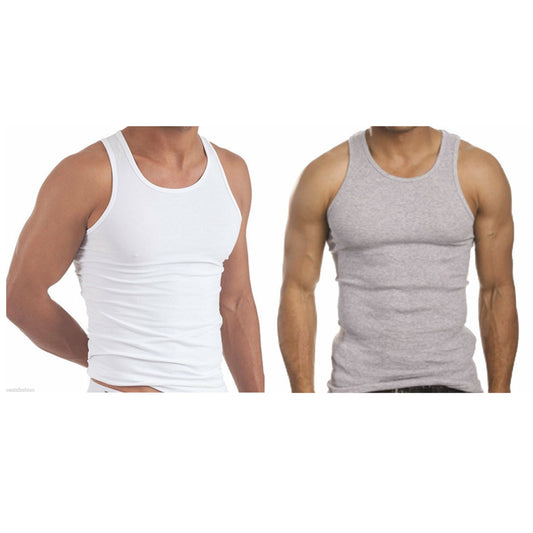 Fitted Pure Cotton Vest Top Set