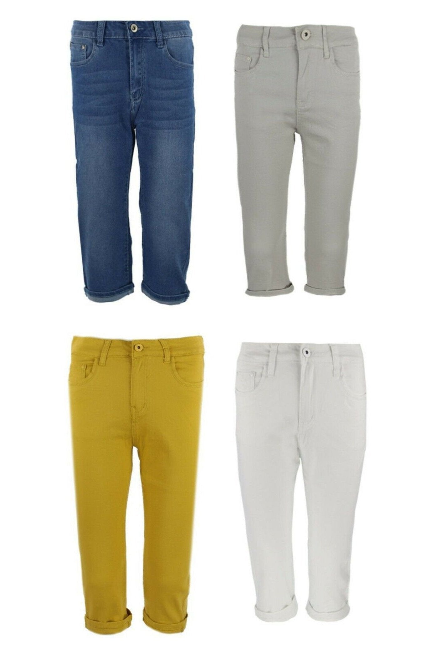 3/4 Length Denim Jeans