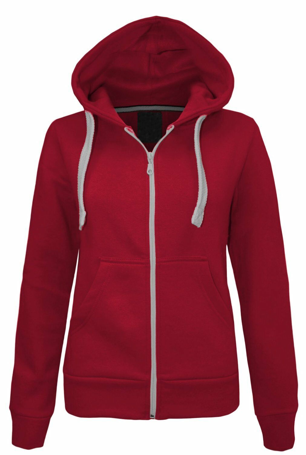 Ladies Hoodie In Cerise.