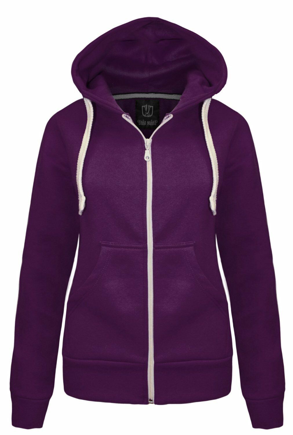 Ladies Hoodie In Purple.