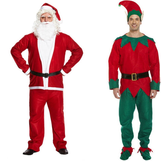 Christmas Santa Claus & Elf Costume