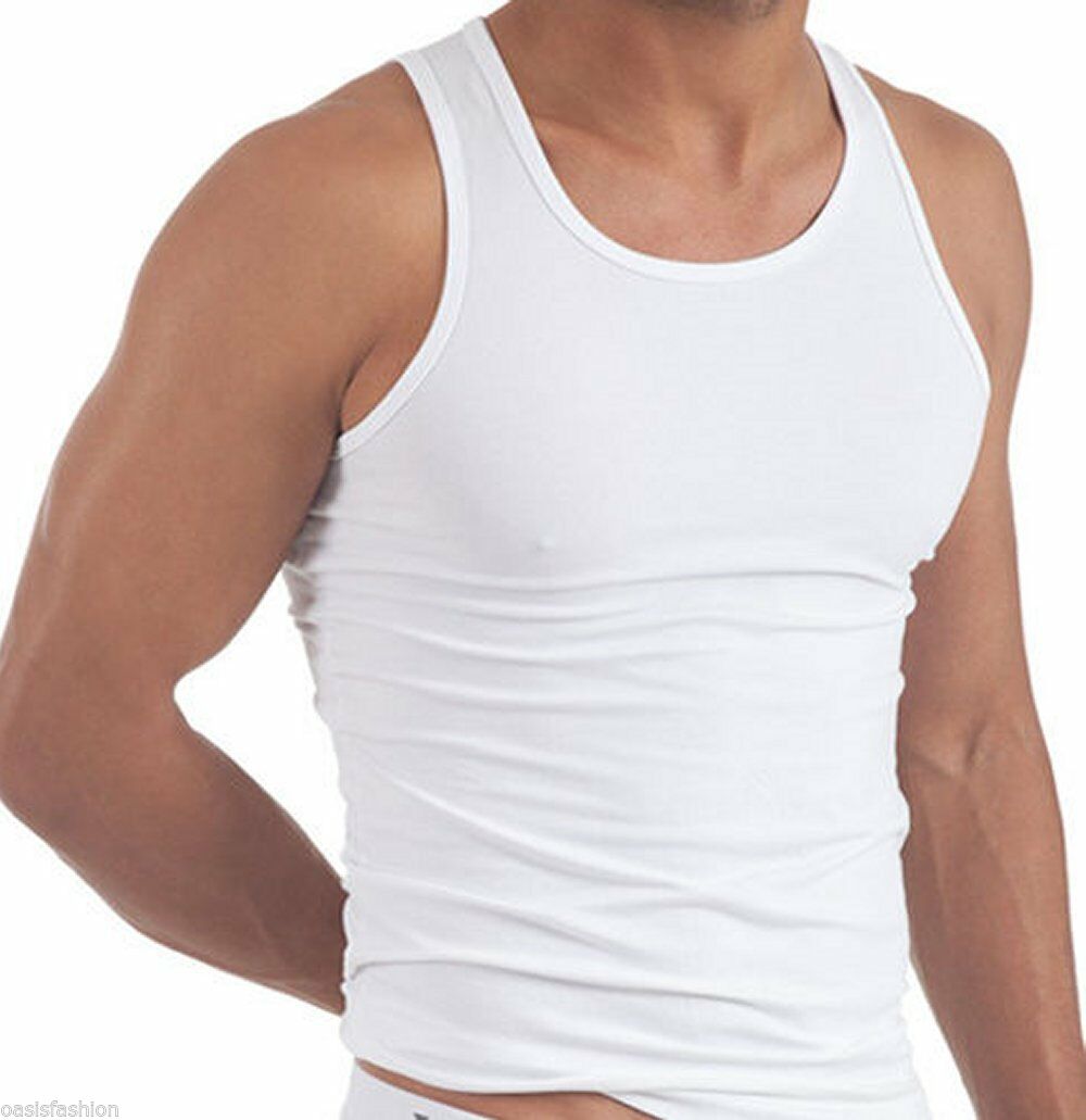 Fitted Pure Cotton Vest Top Set